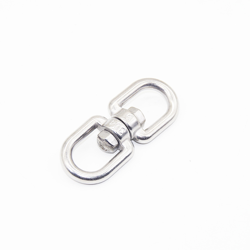 304 stainless steel rotating ring Universal 8-word ring pet dog chain anti-knotting rigging connection accessories M4-M28