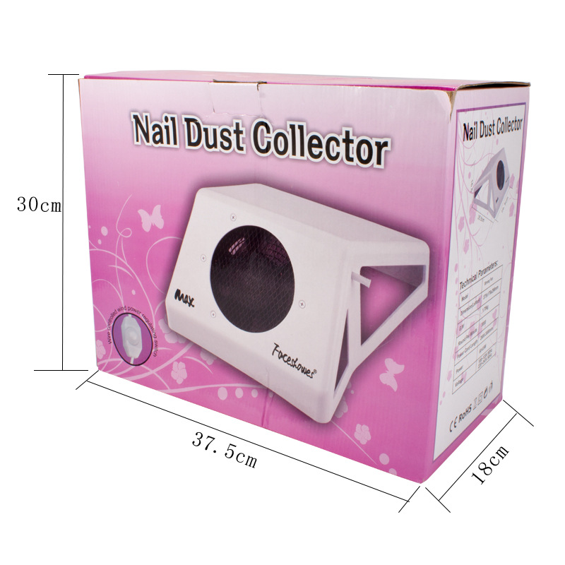 Factory Direct Sales New 65W high-power nail vacuum cleaner desktop nail dust Machine send dust bag wholesale