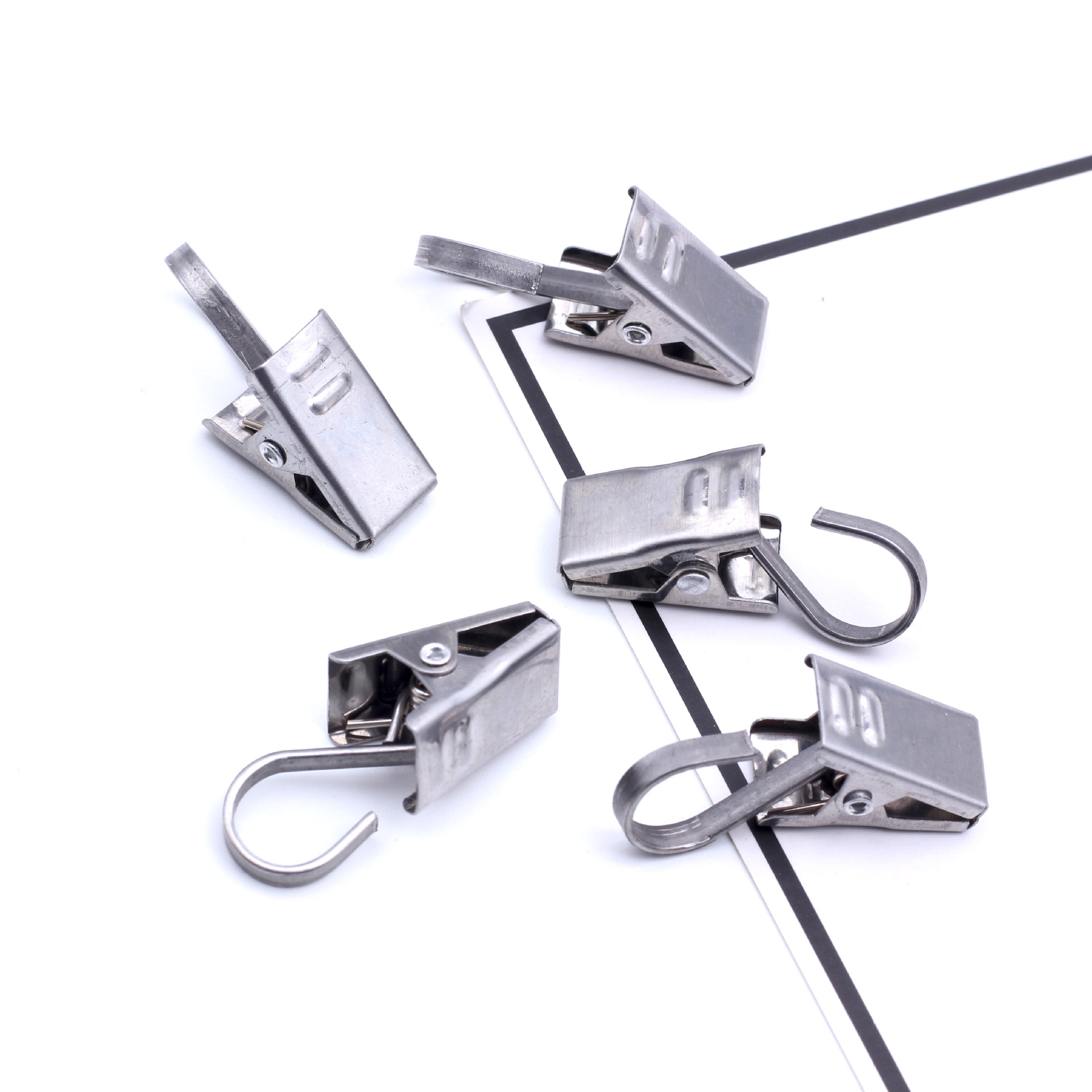 Factory wholesale 430 stainless steel thickened curtain clip curtain clip hook stainless steel curtain clip