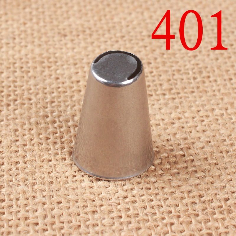 401# Half Moon Tulip cream pastry nozzle inside and outside seamless 304 stainless steel baking DIY tool small size