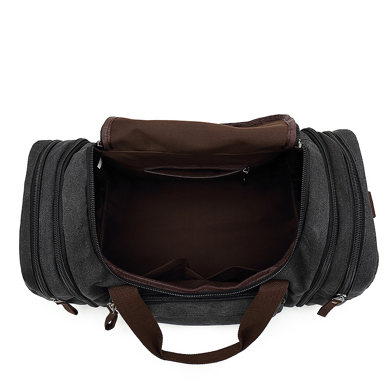 Cross-border New Fashion Outdoor Travel Bag Portable Canvas Crossbody Backpack Trendy Large Capacity Casual Shoulder Bag