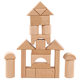 ohye Wooden Children's Wooden Boxed Beech 22 Log Bite Assembled Building Blocks Pile Early Childhood Educational Toys