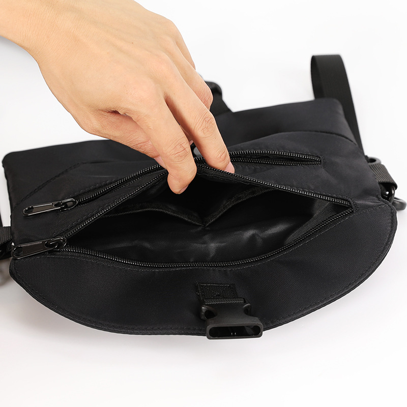 Korean Style Men's Shoulder Bag New Crossbody Bag Men's Crossbody Bag Outdoor Sports Chest Bag Casual Multi-function Bag Fashionable Brand