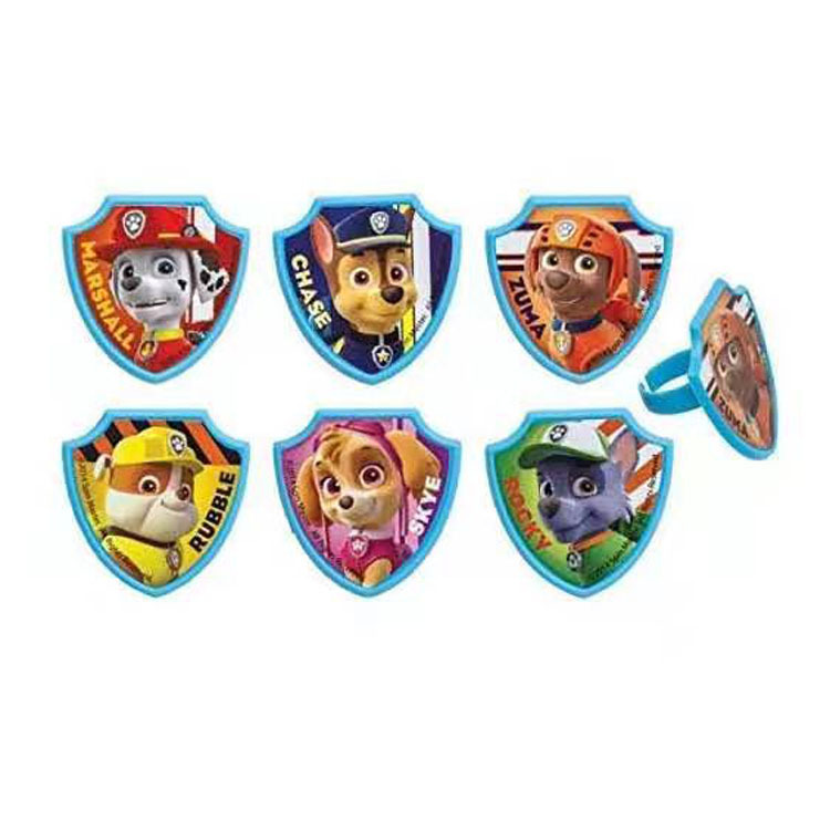 New color truck paper cup cake ring birthday cake decoration plug-in top decoration card insertion party supplies