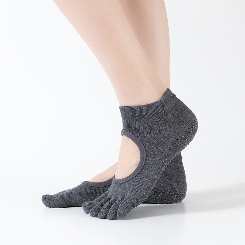 New five-toe backless yoga socks customizable LOGO comfortable breathable toe five-finger socks Japanese casual floor socks