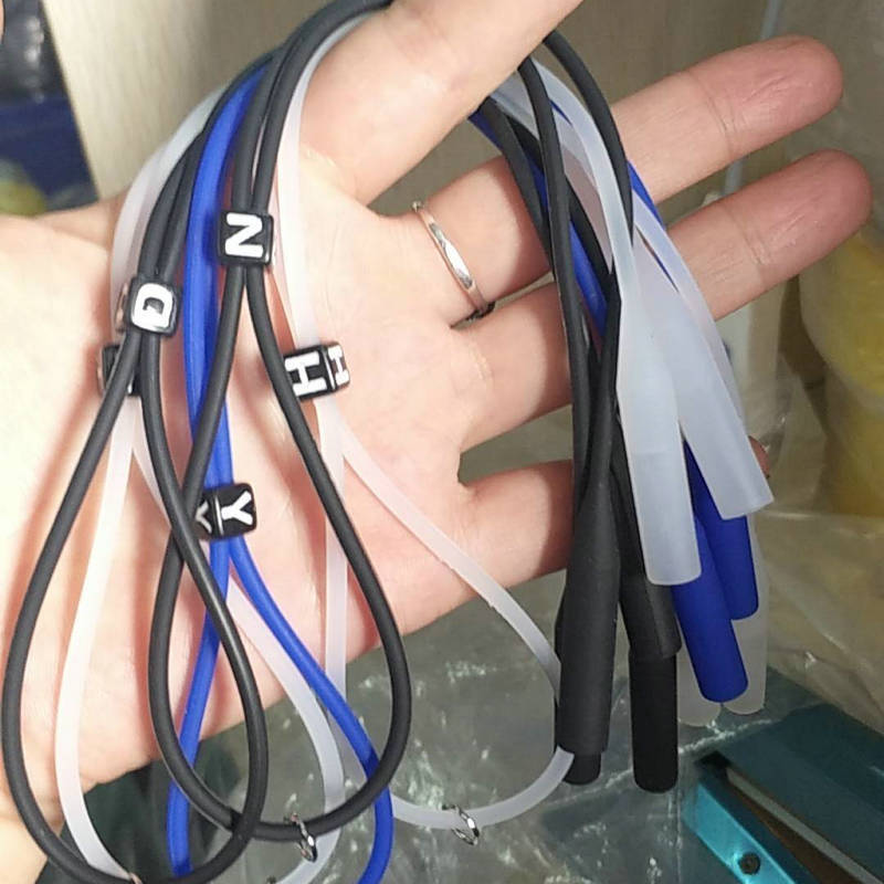 Silicone glasses rope sports glasses rope children adult glasses anti-drop round head buckle silicone glasses rope