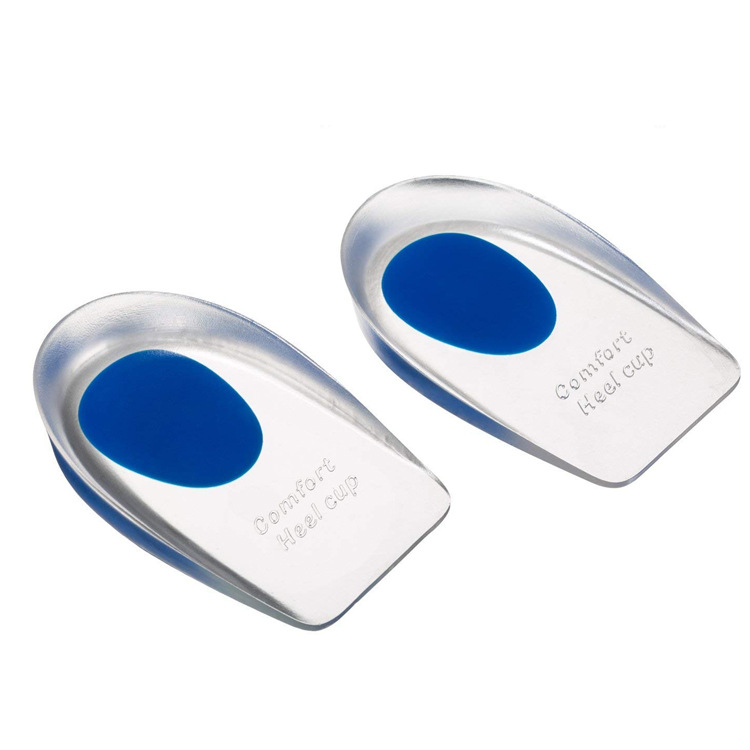 Heel pad silicone U-shaped heel pad transparent heel pad sports shock-absorbing heel pad invisible half size insole