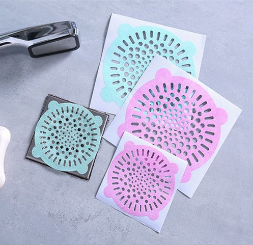Home disposable hair anti-blocking floor drain pool filter toilet sewer hair filter sticker