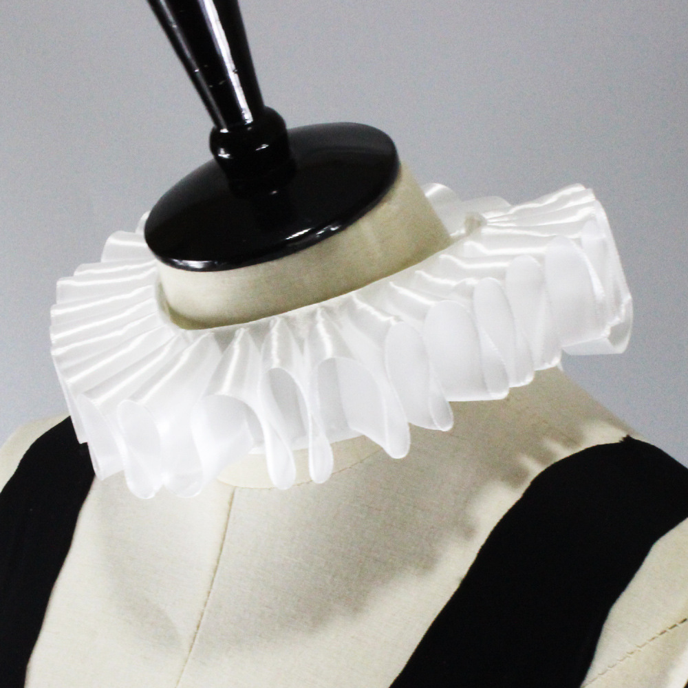 Cross-border beautiful ribbon bow mesh false collar studio shooting props Europe and America Amazon