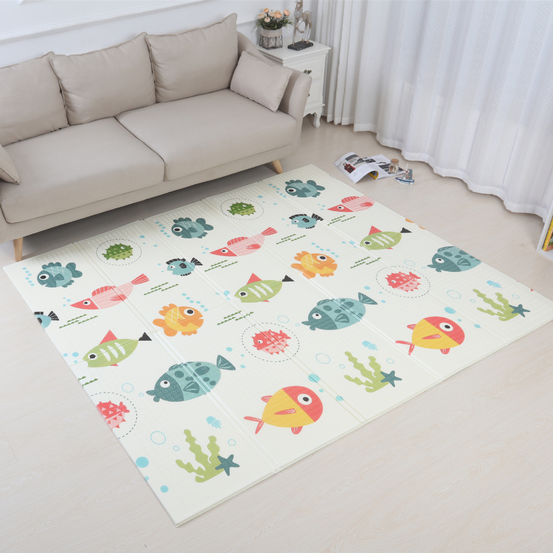 xpe folding crawling mat thickened double-sided home baby Game Mat baby crawling mat