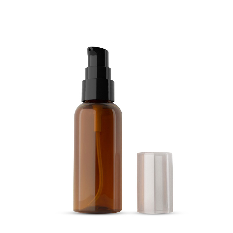 50ml round shoulder powder pump bottle bird's beak bottle emulsion bottle PET plastic bottle cosmetic sub-bottling