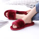 Amazon cross-border open furry autumn and winter women's indoor home wooden floor warm cotton slippers home slippers