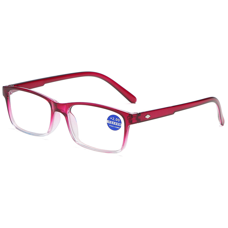 Anti-blue light men's and women's fashion reading glasses middle-aged and elderly high-definition resin reading glasses anti-fatigue old glasses 822