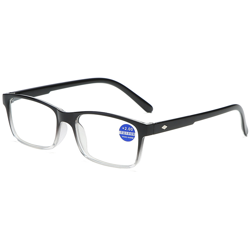 Anti-blue light men's and women's fashion reading glasses middle-aged and elderly high-definition resin reading glasses anti-fatigue old glasses 822