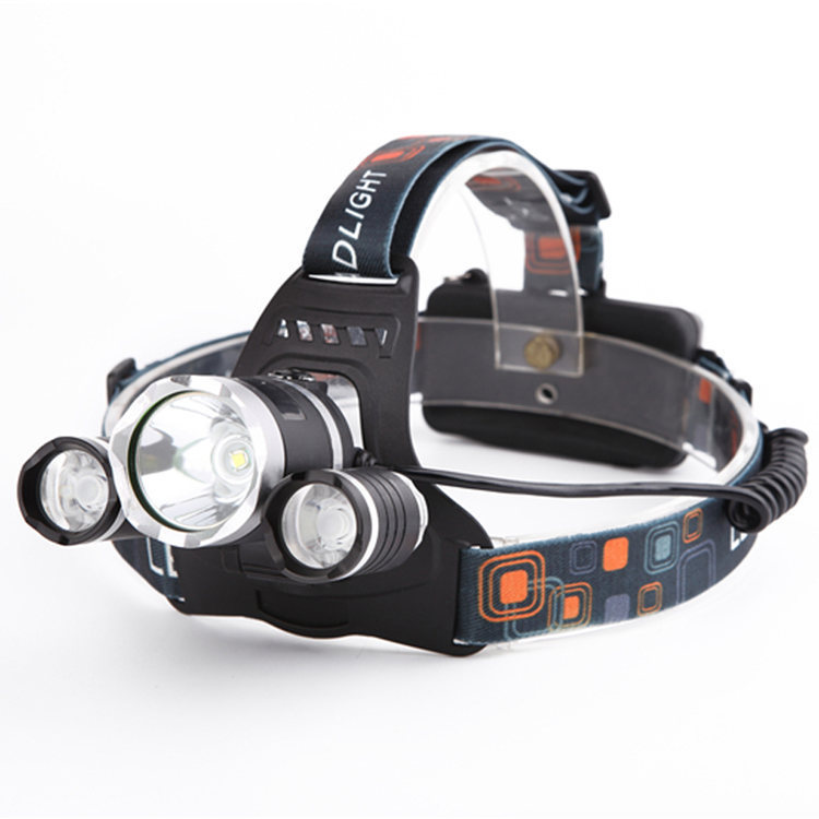 Cross border LED outdoor lighting strong light head lamp 18650 charging 20W high power 18650 induction T6 aircraft lamp