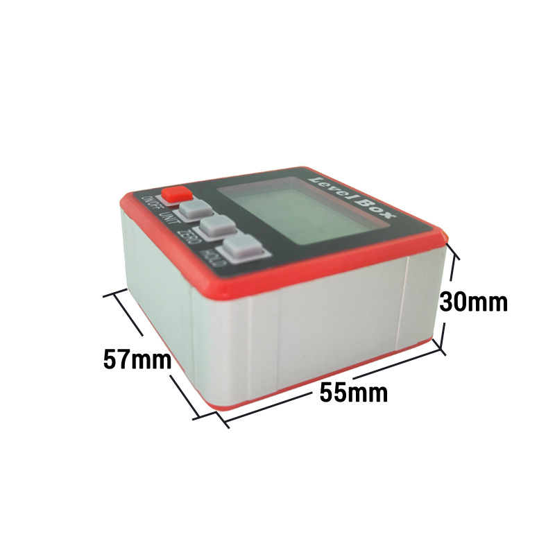 Electronic digital display inclinometer slope meter level meter protractor angle box protractor