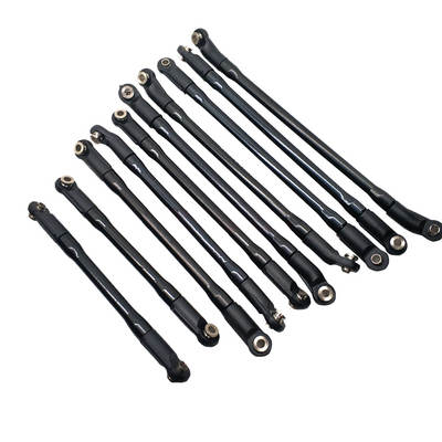 SCX10 II 90046 90047 CNC aluminum alloy upgrade pull rod whole car kit wheelbase 313