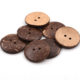 In stock supply coconut button two-eye four-eye shirt children's button coconut jewelry button coconut shell wooden buckle wholesale