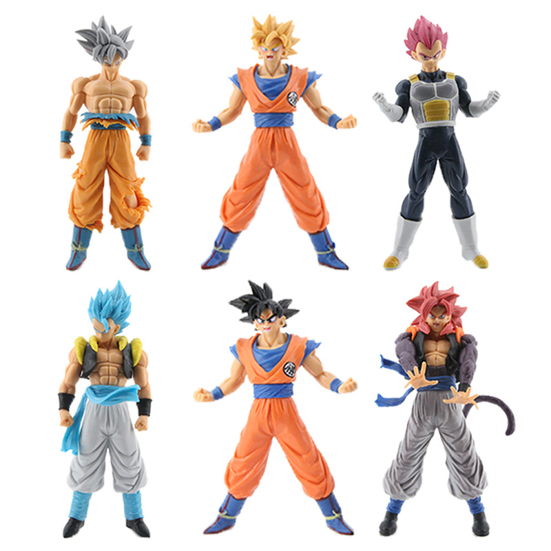 3 Generation 4 Generation 6 7 Inch Dragon Ball Hand-made Super Saiyan Monkey King Broley Gita Vegeta Model Ornaments