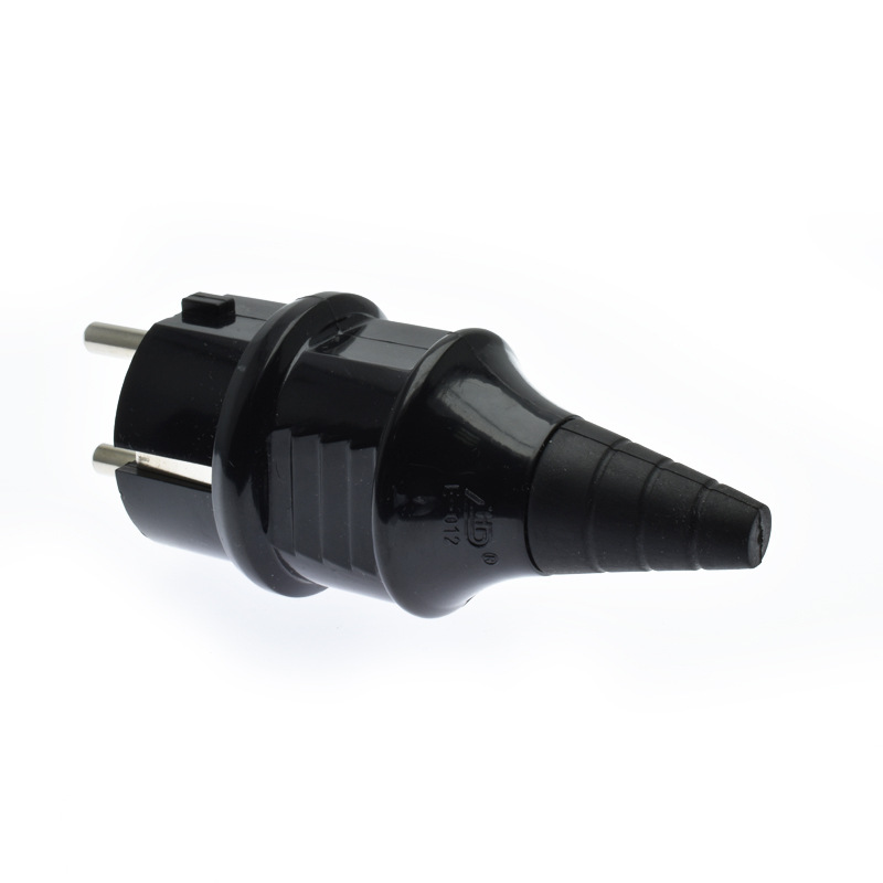 European German standard detachable wiring plug with ground wire German French South Korea Russian standard 16A 250V wiring