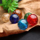 Wholesale Gypsophila Sands Glass Beads Crystal Round Beads diy Glazed Jewelry Accessories Bracelet Material