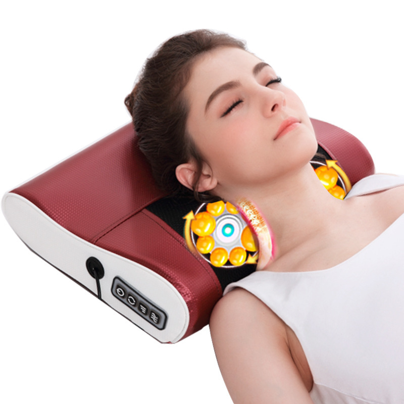 Shoulder and Cervical Spine Massager Neck Waist Shoulder Back Neck Hot Compress Household Electric Pillow Multifunctional Whole Body