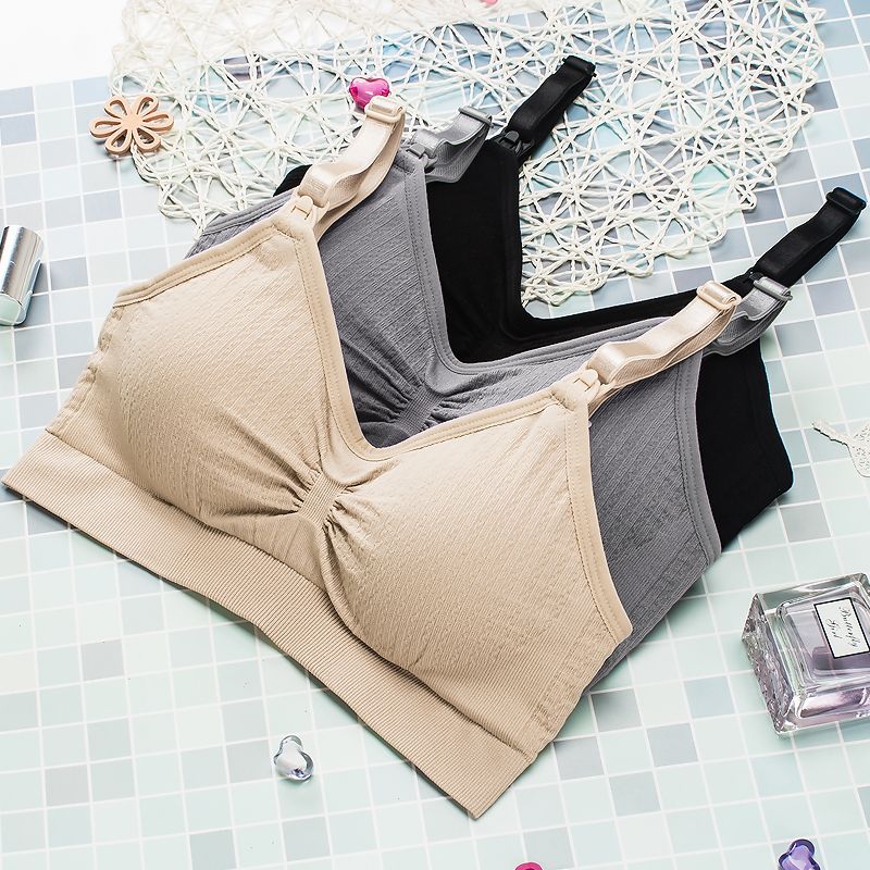 Seamless Large Size Front Opening Button Push-up Breast-feeding Bra Lactation Underwear Pregnant Women Underwear Breast-feeding Bra