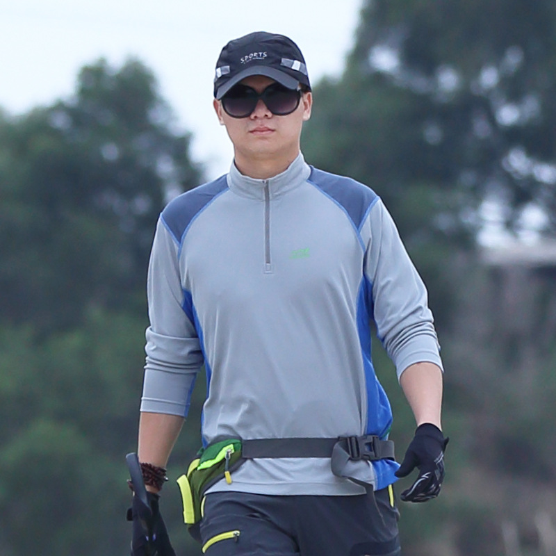 Outdoor Quick-drying Clothes T-shirt Men's Long-sleeved Breathable Large Size Loose Spring and Autumn New Hiking Sunscreen Mountaineering Sports Top