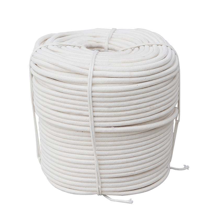 Labels Rope Wholesale Flag Raising Labels Rope Household Cotton Rope Woven Flag Rope Clothes Rope Factory in stock Pure Cotton Rope