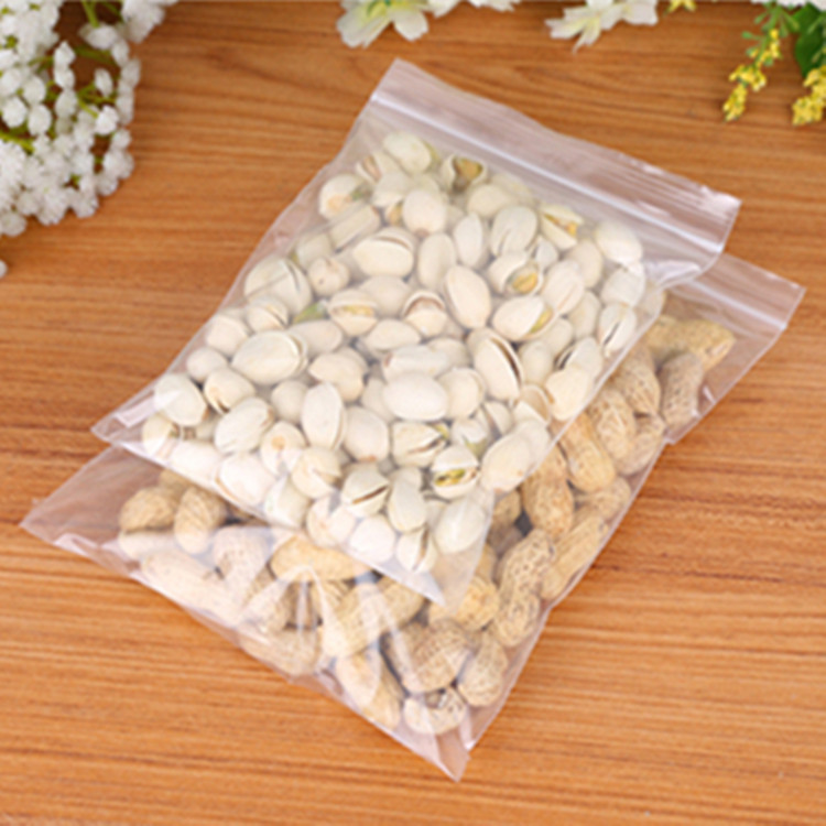 Plastic packaging bag thickened pe self-sealing bag transparent plastic bag packaging sealing mouth bone bag self-sealing bag customization