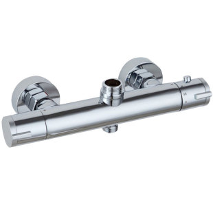 All copper bath room bathtub faucet cold and hot water automatic temperature regulating mixing valve concealed all copper thermostatic water distribution valve