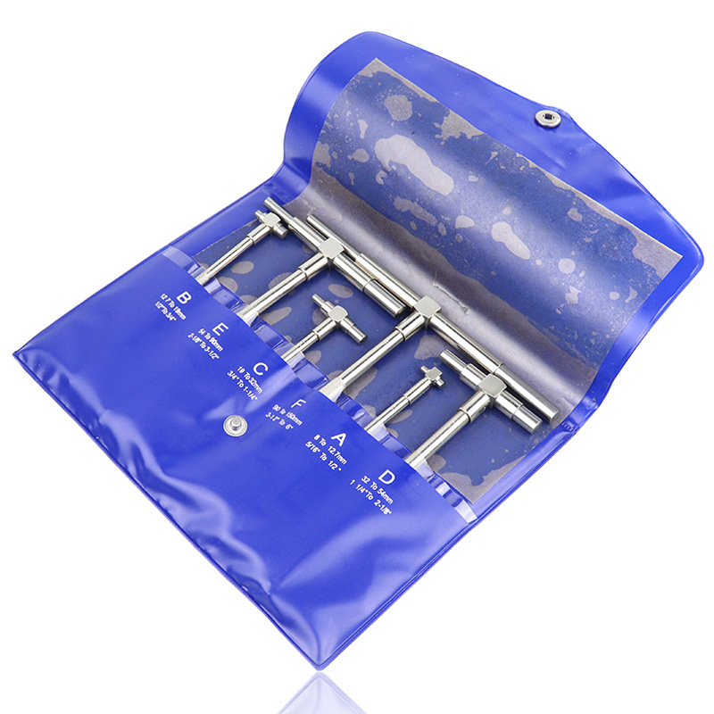 8-150mm inner diameter telescopic gauge adjustable inner diameter gauge round head hole gauge measuring tool plug gauge
