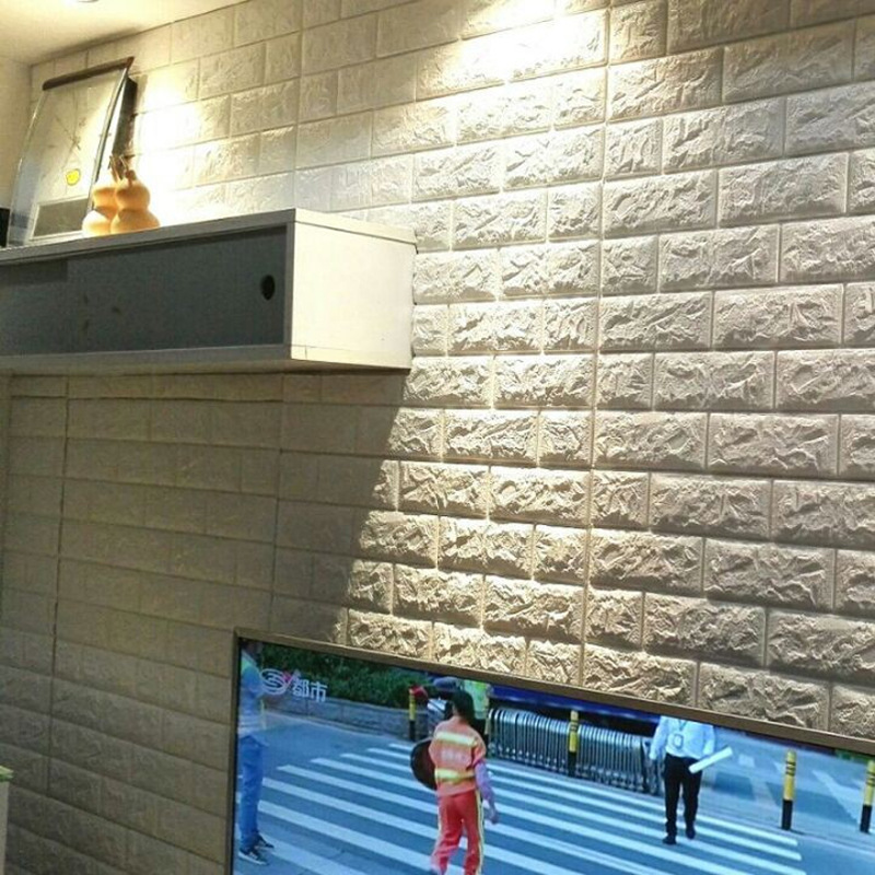 Пенопластовые 3d наклейки на стену Самоклеящиеся обои Мягкая сумка для защиты от столкновений Украшение для спальни Водонепроницаемые и влагостойкие наклейки на стену Обои