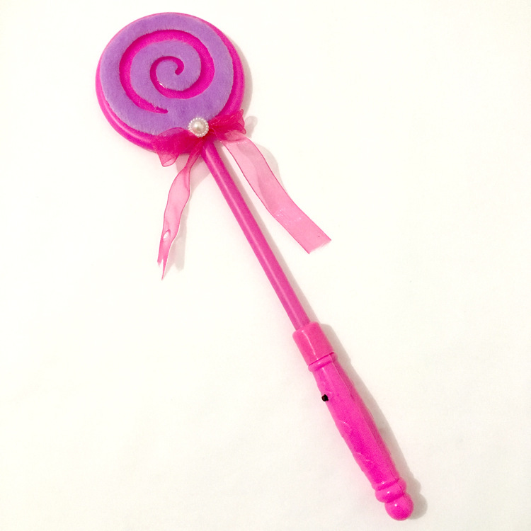 Luminous lollipop led candy flash stick luminous stick children's toy ground push small gift stall wholesale