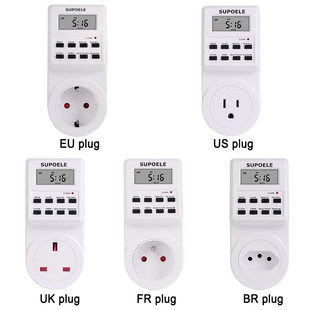 TM03 Electronic Time Control Switch Timer Socket European Standard American Standard British French Australian Brazilian TM03 Timer