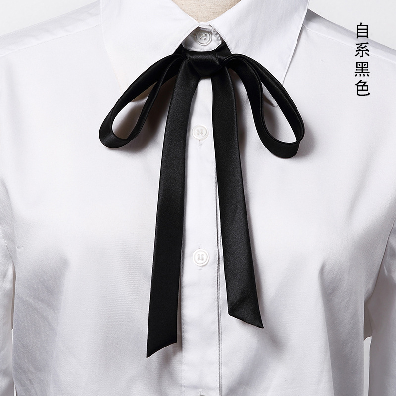 Spring and Autumn Korean Long Small Ribbon Collar All-match Scarf Belt Thin Narrow Multi-use Small Scarf Long Ribbon