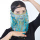 Belly Dance Veil Plum Sequins Indian Dance Costume Accessories Belly Dance Performance Props Multicolor Female