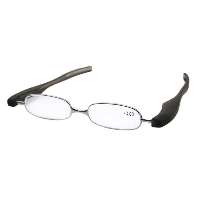 360 Rotating reading glasses www men's and women's elegant ultra light portable resin folding fashion comfortable far and near dual-purpose glasses