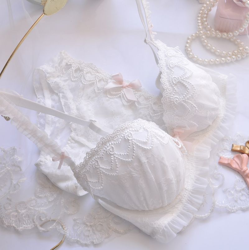 Set di biancheria intima sexy con reggiseno e reggiseno a coppa sottile ricamato solubile in acqua in stile giapponese a lungo termine, taglia grande_voghion.com