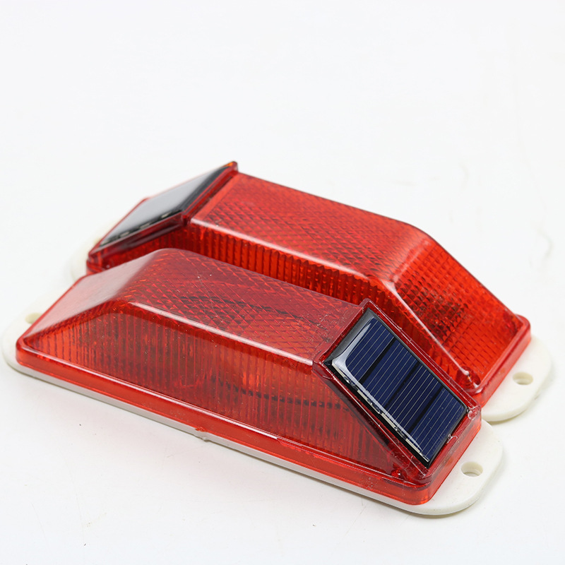 Red and yellow fence enclosure construction solar warning light reflective outline logo waist light night strobe flash light reflective