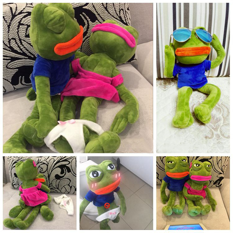 悲しみのカエルのぬいぐるみsad frog周辺の悲しみのカエルの人形は形の悲しみのカエルを並べます。
