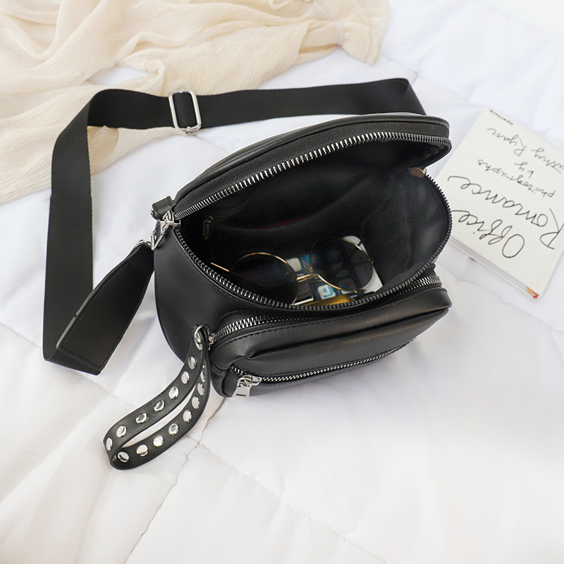 2021 New Korean-style Waterproof Wear-resistant All-match Fashionable Casual Outdoor Travel One-shoulder Crossbody Women's Waist Bag