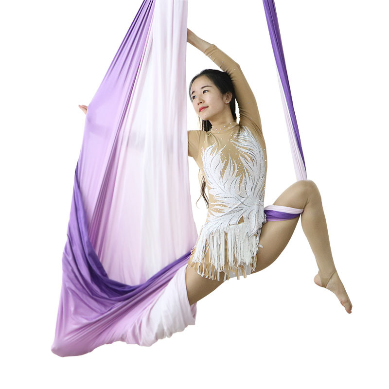Factory direct high-end color yoga studio air household micro-elastic sling sling hammock a generation of hair