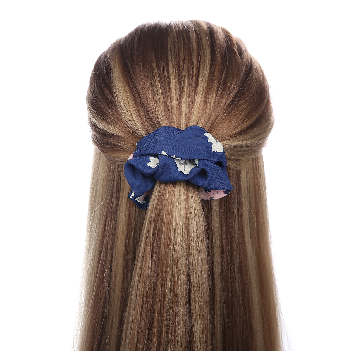 Cross-border Exclusive Large European and American Large Bowel Amazon Combination Set Hair Ring Leopard Color Cloth Ring