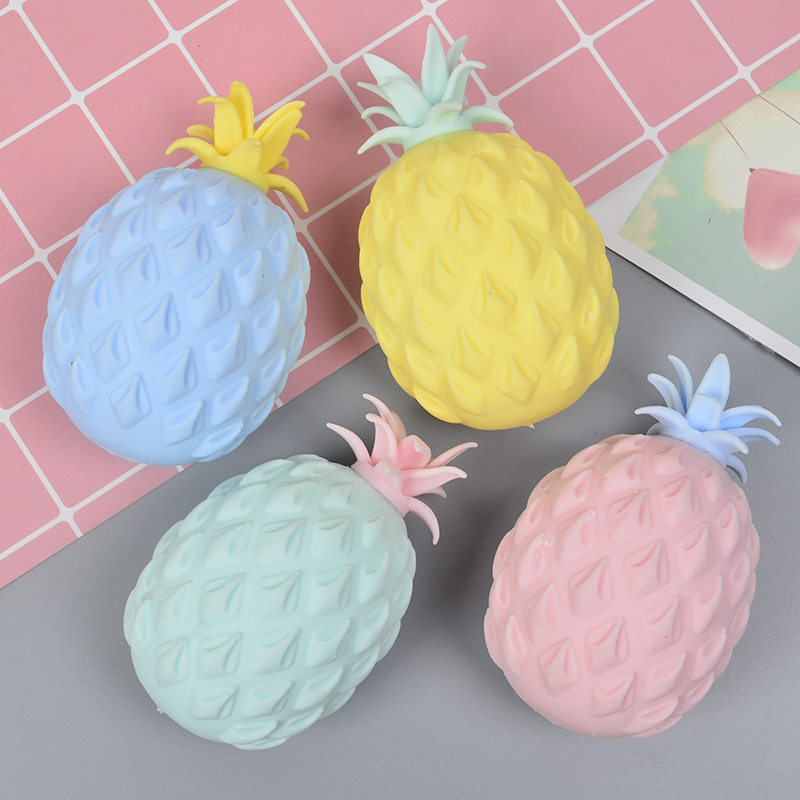 Cross-border supply Japanese and Korean creative fruit vent ball large pineapple pinch music children's gift vent toys