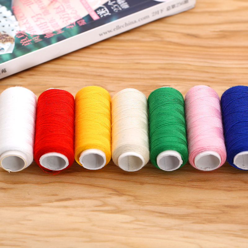 Household color sewing thread sewing machine thread small thread roll sewing clothes quilt thread hand stitching sewing thread bag white thread black thread