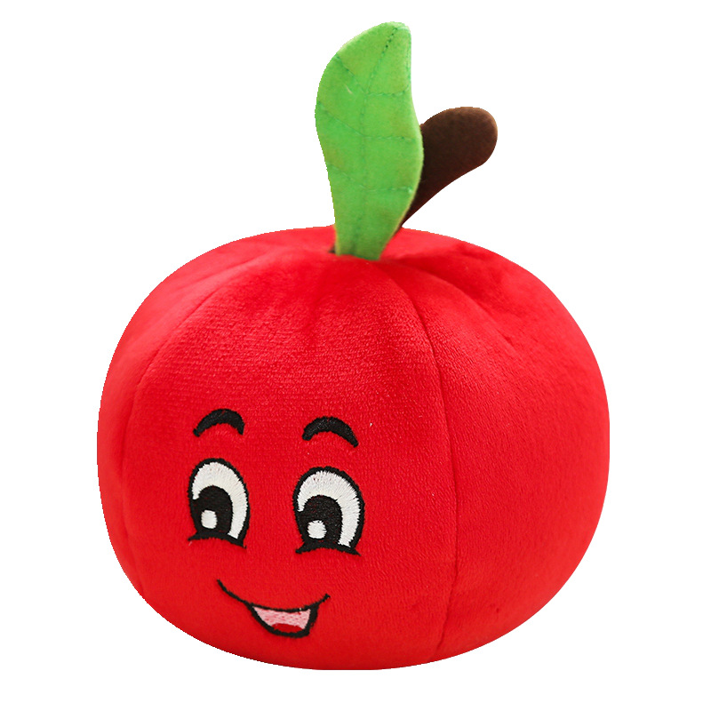 Pet plush toy sounding pet toy fruit vegetable plush pet biting toy