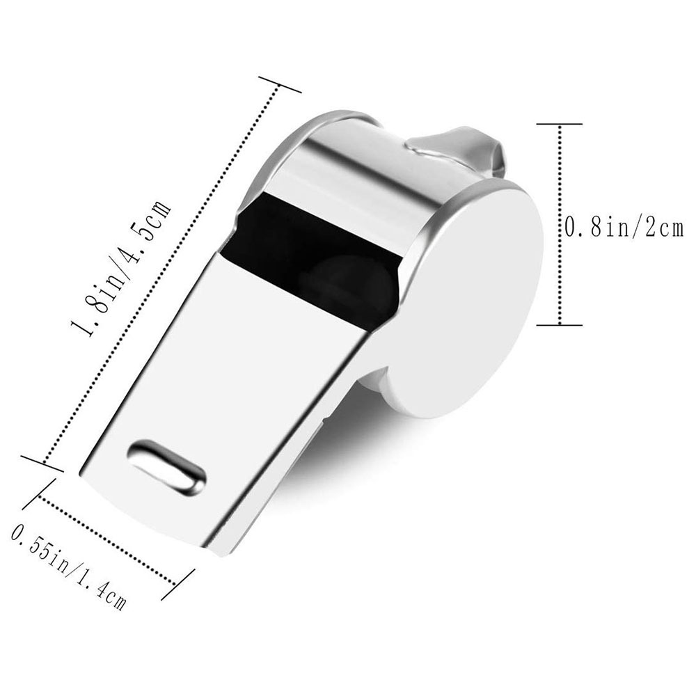 Metal Referee Whistle Stainless Steel Iron Whistle First Aid Traffic Police Whistle Fans Whistle Metal Sports Whistle