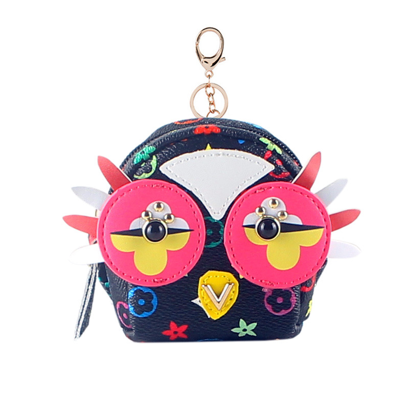 Coin purse female fan small South Korea cute girl heart ins small schoolbag keychain integrated zipper coin purse