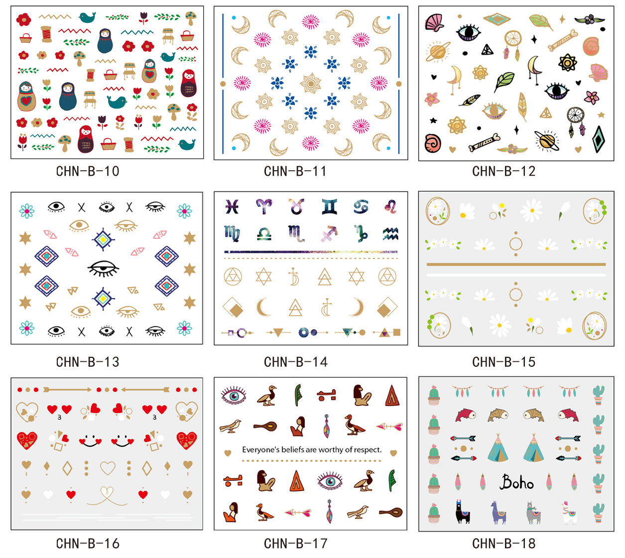 AliExpress cross-border nail stickers 3d gold three-dimensional decals Japanese bronzing nail stickers nail polish paste wholesale